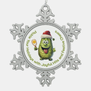 Quirky Pickle Christmas Tree Ornament