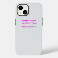Quirky Pink Momfulness Mode ON – Breathe Love