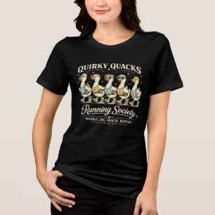 Quirky Quacks Running Society Funny Runner Tee