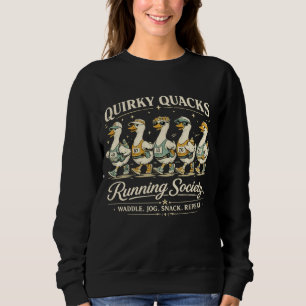 Quirky Quacks Running Society Funny Runner Tee