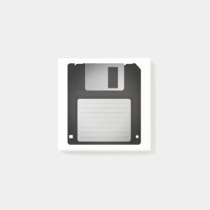 Quirky Retro Blank Floppy Disc Post-it Notes