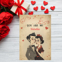 Quirky Retro Vintage Valentine's Day 