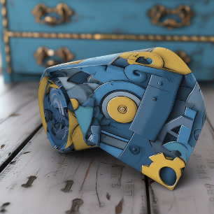 Quirky Robotics-Inspired Men’s Tie