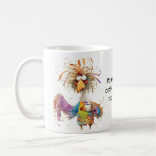 Quirky Rooster Coffee Humour Mug