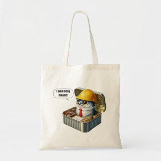 Quirky Sardine Engineer Building Fishy Ideas Tote Bag