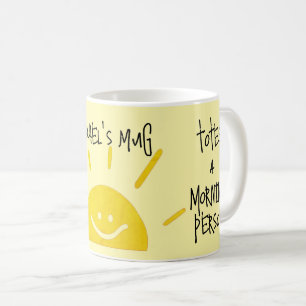 Quirky sassy tasse personne du matin