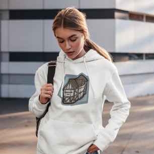 Quirky Tudor House Medieval Architecture  Hoodie