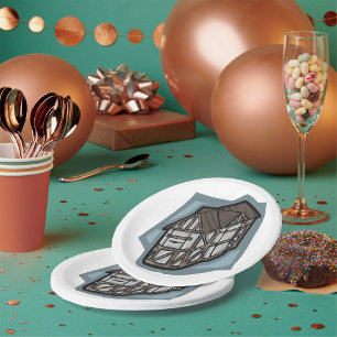 Quirky Tudor House Medieval Architecture  Paper Plate