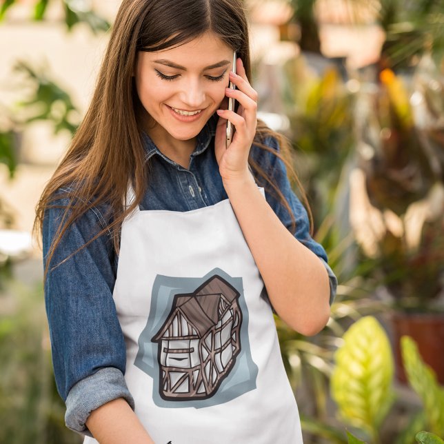 Quirky Tudor House Medieval Architecture  Standard Apron (Creator Uploaded)