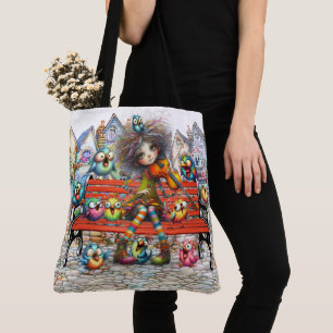 Quirky Violin Serenade - SEE BACK! Tote Bag