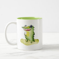 Quirky Watercolor Gator Collectable
