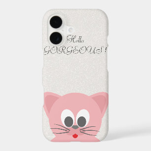Quirky Whimsical  Cat Glittery-Hello Gorgeous