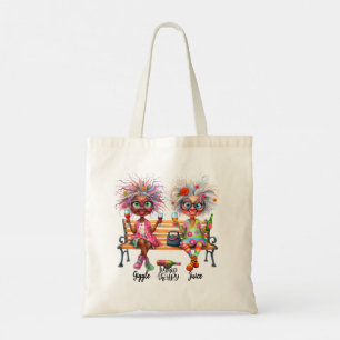 Quirky Wine Ladies Therapy Tote Bag