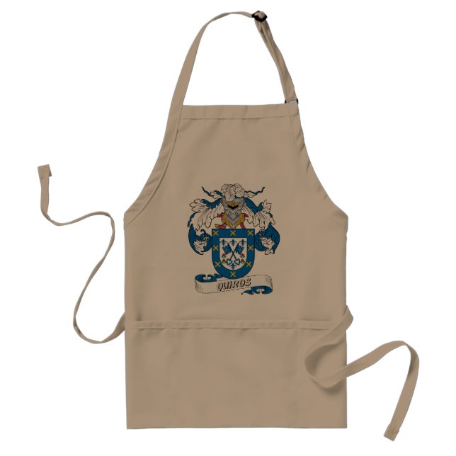 Quiros Family Crest Standard Apron (Front)