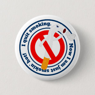 quit classic round sticker 2 inch round button
