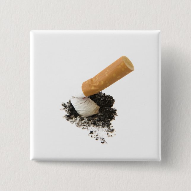 Quit Smoking 2 Inch Square Button (Front)