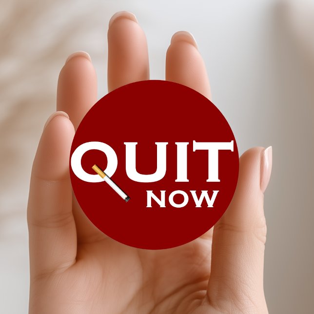 Quit Smoking Classic Round Sticker (Creator Uploaded)