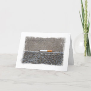 Quit Smoking Congratulations Encouragement Card