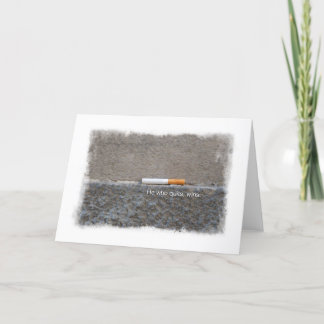 Quit Smoking Congratulations Encouragement Card