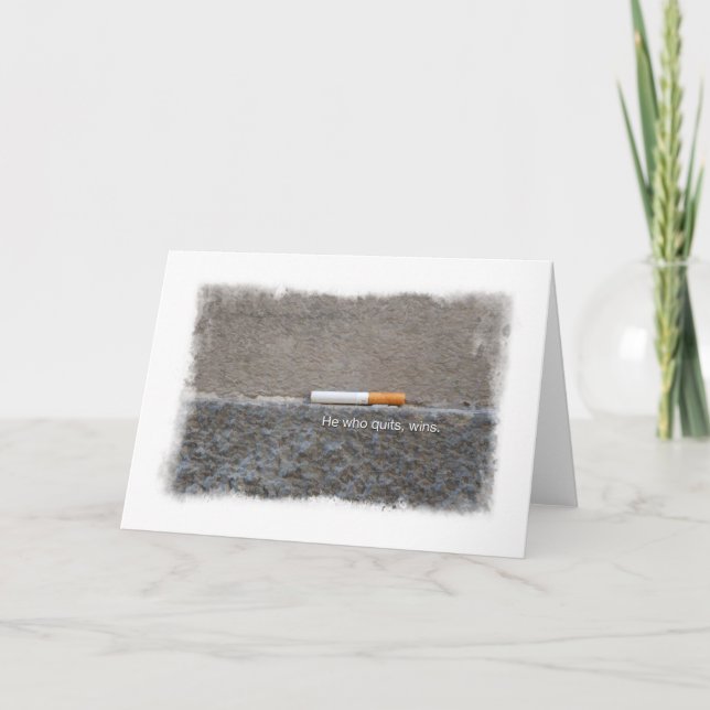 Quit Smoking Congratulations Encouragement Card (Front)