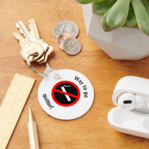 Quit Smoking Congratulations Keychain