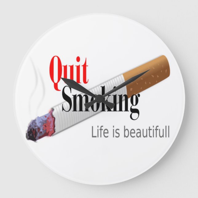 QUIT SMOKING LARGE CLOCK (Front)