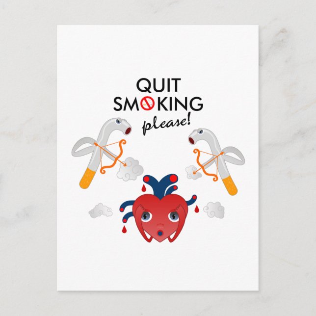 Quit smoking please campaign postcard (Front)