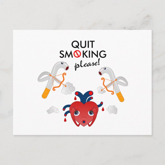 Quit smoking please campaign postcard (Front)