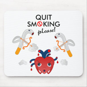 Quit smoking please mouse pad