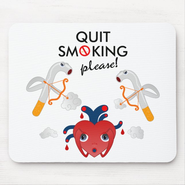 Quit smoking please mouse pad (Front)