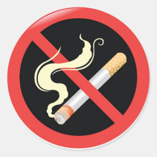 Quit Smoking today Classic Round Sticker