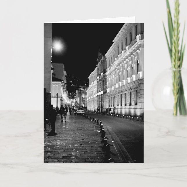 Quito at Night Blank Notecard (Front)