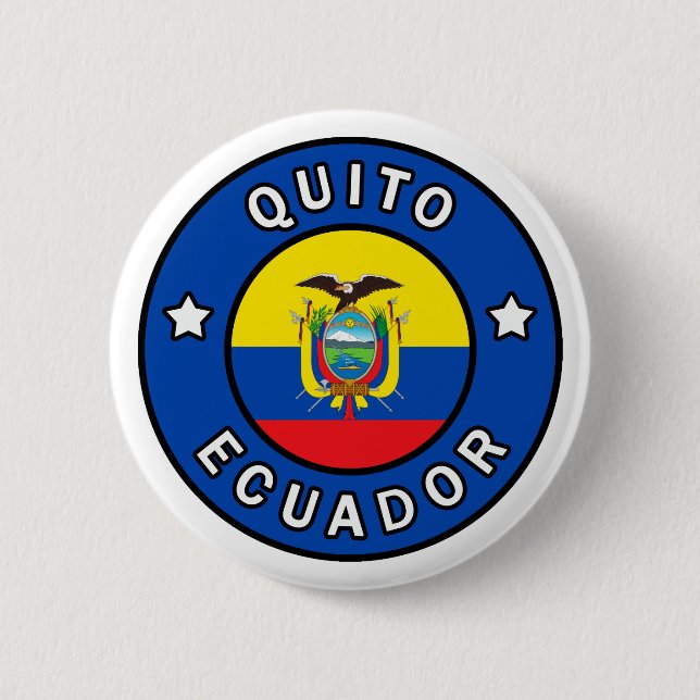 Quito Ecuador 2 Inch Round Button (Front)