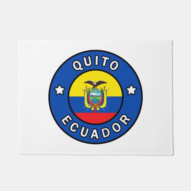 Quito Ecuador Doormat (Front)