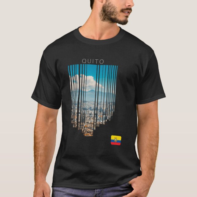 Quito Ecuador Flag T-Shirt (Front)