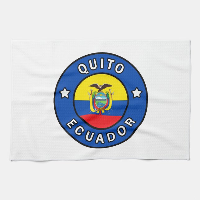 Quito Ecuador Kitchen Towel (Horizontal)