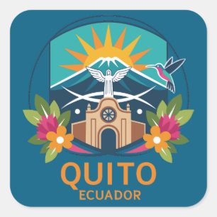 Quito Ecuador South America Square Sticker