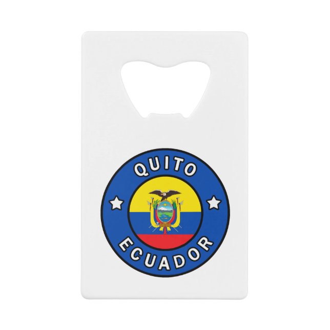 Quito Ecuador Wallet Bottle Opener (Front)