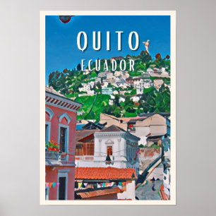 Quito, la capitale équatorienne poster