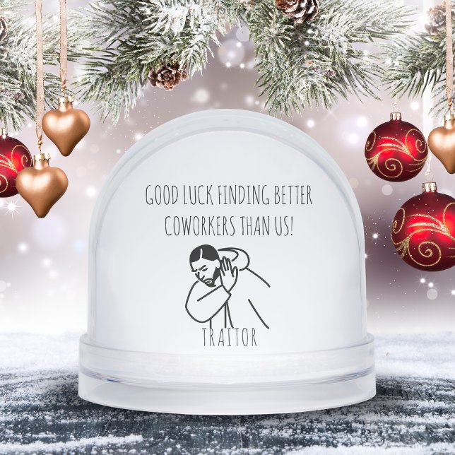 Quitter Coworker cadeau Mème Art Office Humour (Leaving Coworker Gift Meme Art Office Humor Snow Globes)