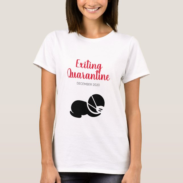 Quitter la quarantaine — T-shirt de grossesse (Devant)