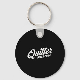 Quitter Since 2024 Non-smoker Quit Smoking Keychain