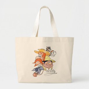 Quixote Characters by @QUIXOTEdotTV Large Tote Bag