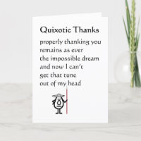 Quixotic Merci Un Poème De Merci Drôle