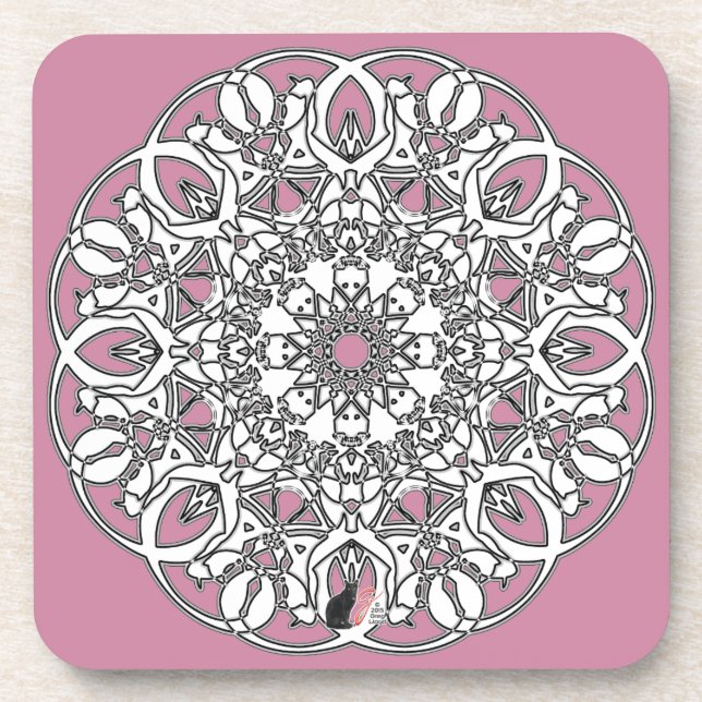 Quixotic Octa Glyph Dawn Coaster (Front)