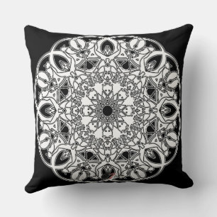 Quixotic Octa Glyph Throw Pillow