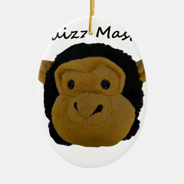 Quizz Master Ceramic Ornament (Front)