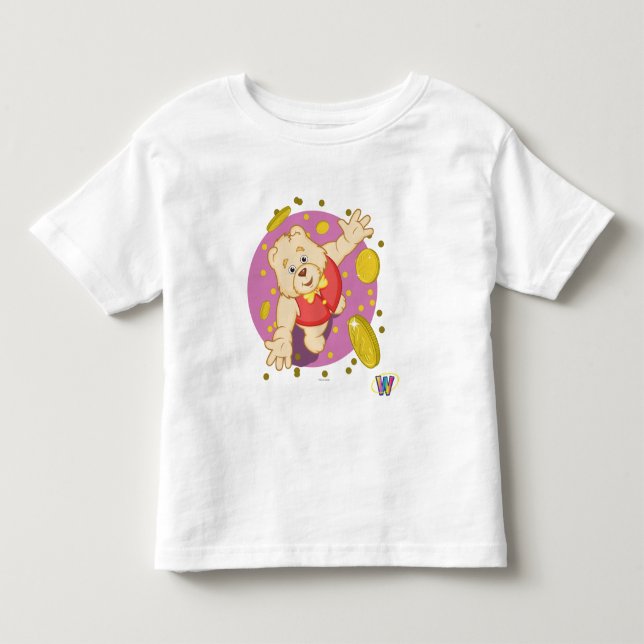 Quizzy Bear Toddler T-shirt (Front)