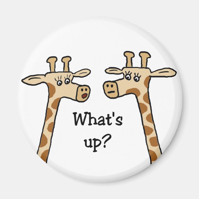 Quoi de neuf ? Aimant girafe (Devant)