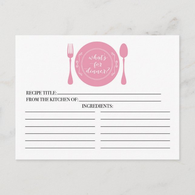 Quoi de neuf pour les cartes de recettes de Fête d (Devant)